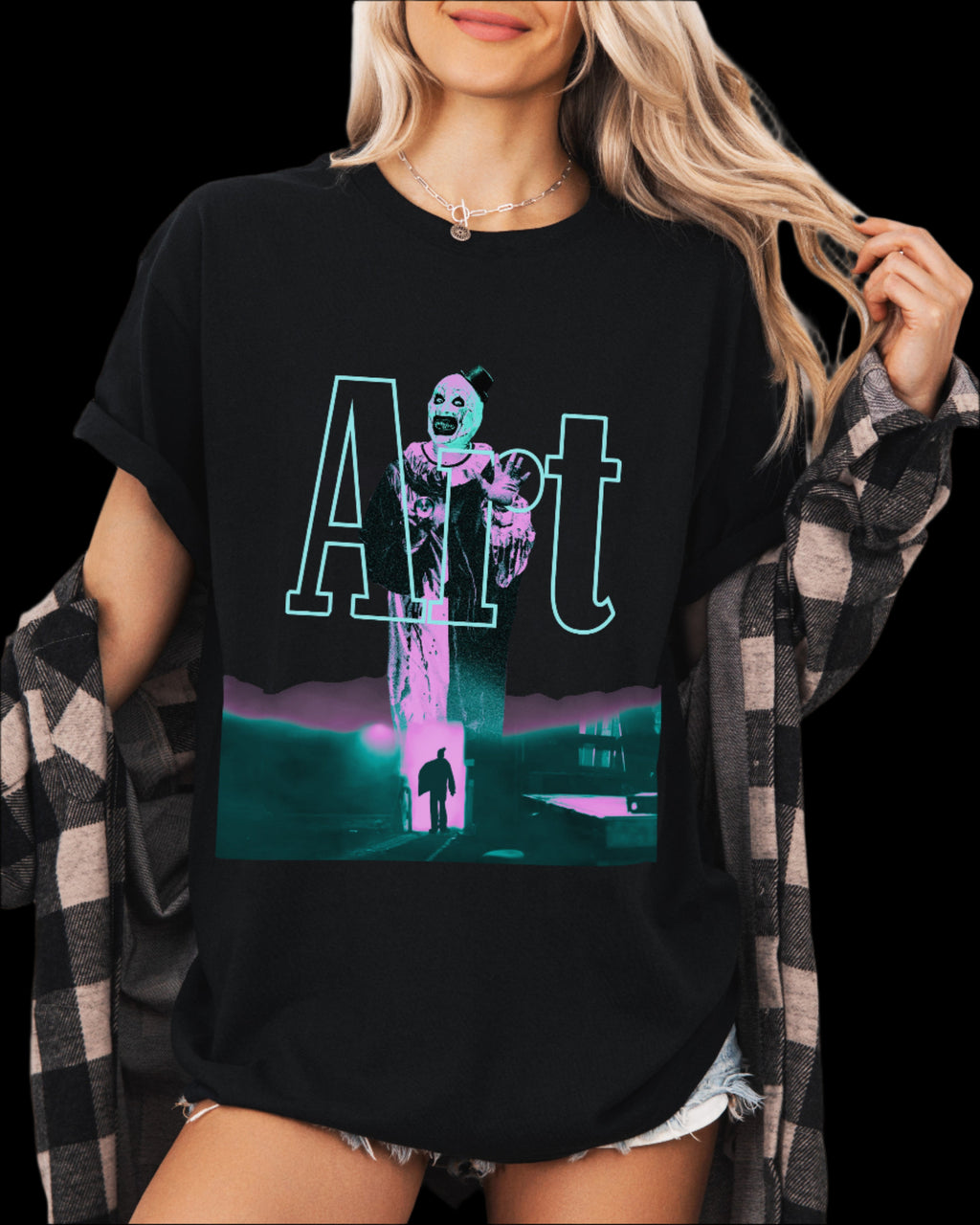 Art The Clown Terrifier x Neon Series Shirt