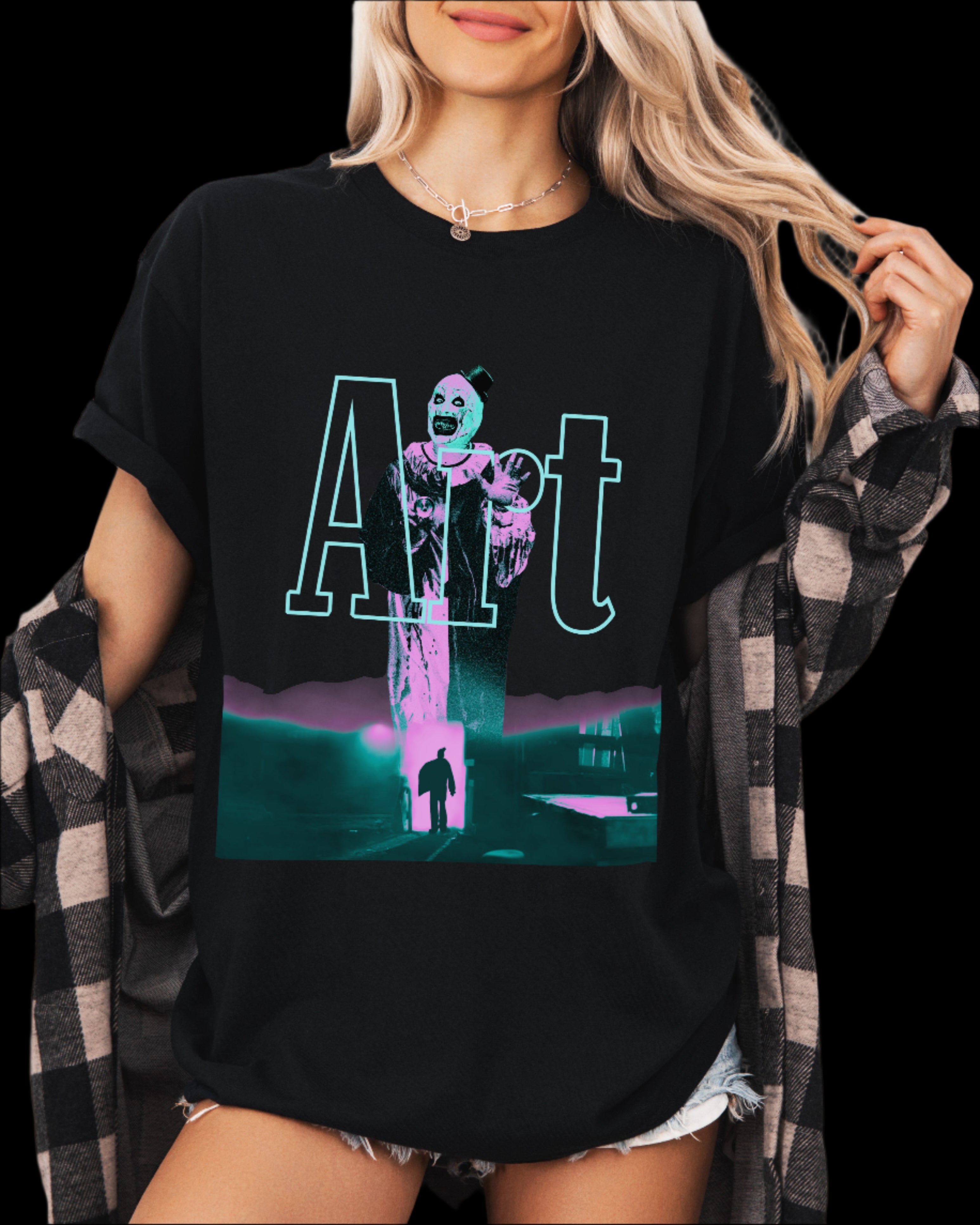 Art The Clown Terrifier x Neon Series Shirt
